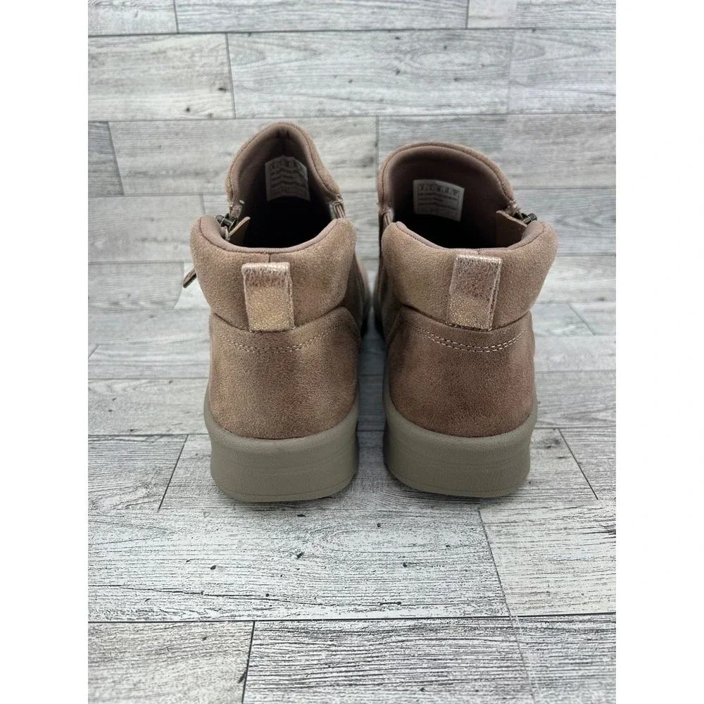 Skechers Relaxed Fit‎ Mushroom Brown Ankle Boots 158952 Women Size 8 Memory Foam